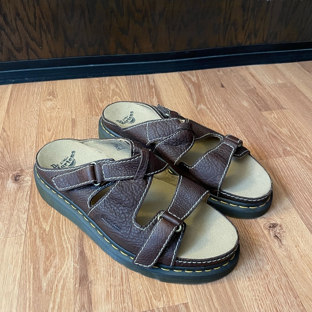 Dr. Martens size 13 men’s brown/tan platform sandals